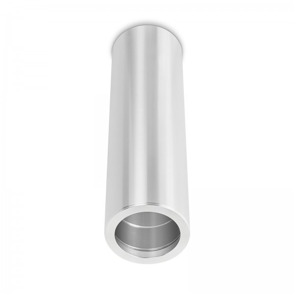 Tube Pure Aufbaulampe - Aufbaurahmen silber poliert Aluminium 24cm