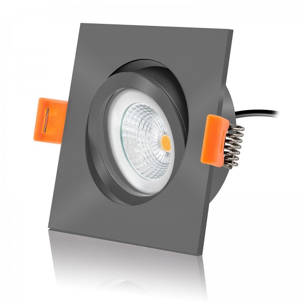 FORMA EA LED Einbaustrahler Set dimmbar & schwenkbar 230V 6W Modul inkl. Trafo flach 420lm - 60° AW