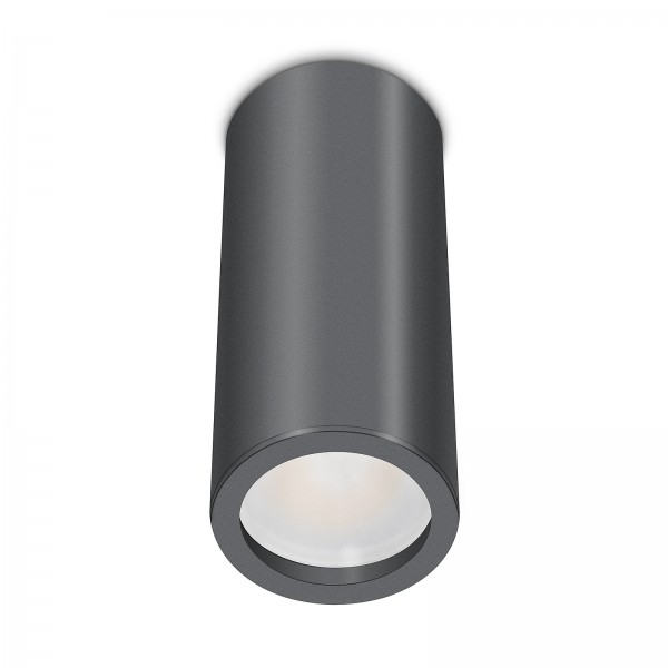 Smart Home Tube Pure LED Aufbauleuchte anthrazit 17cm 24V 6W - 120° KNX DALI GOOGLE HUE